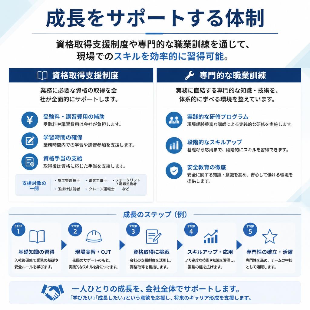 3. キャリアアップ支援と資格取得制度