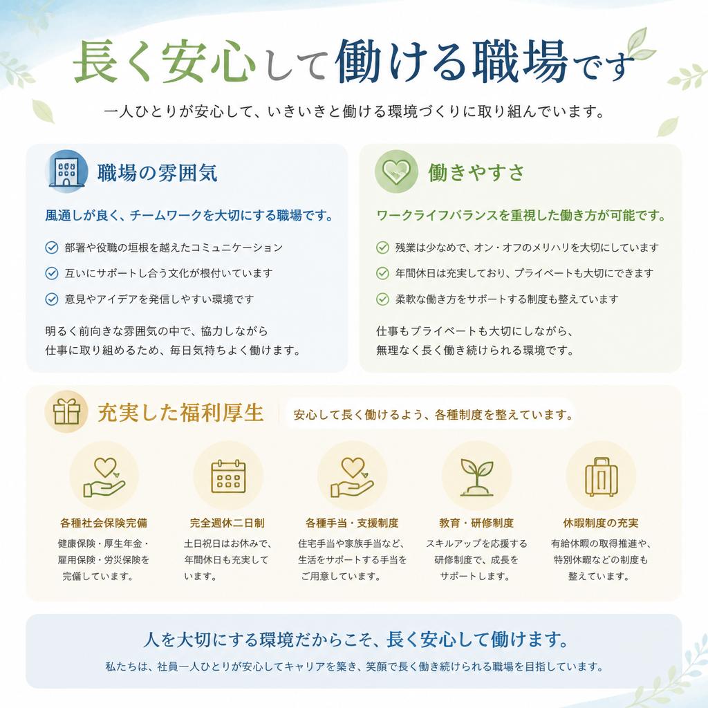 5. 働きやすい職場環境