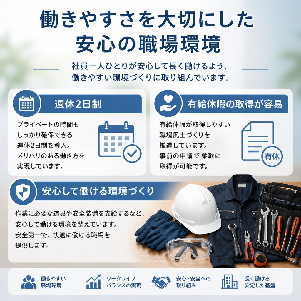 福利厚生と働きやすい職場環境